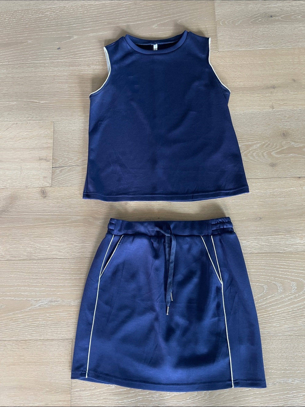 Navy Sleeveless skort Set Womens medium